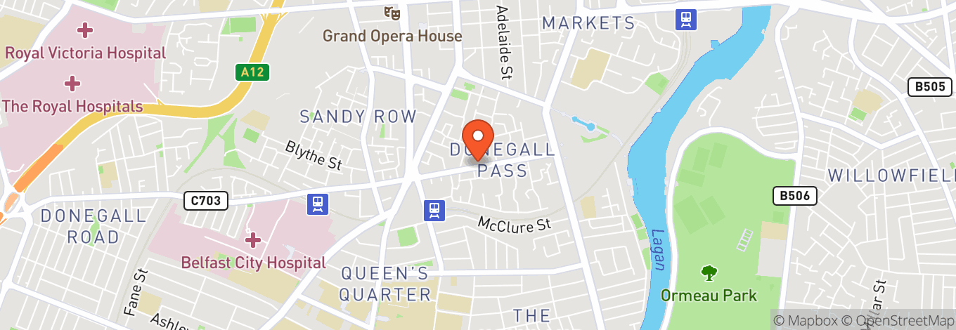 Map of The Belfast Empire Music Hall