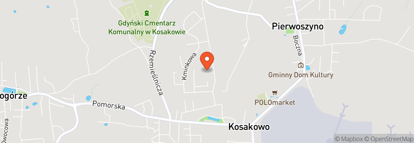 Map of Gdynia-Kosakowo Airport