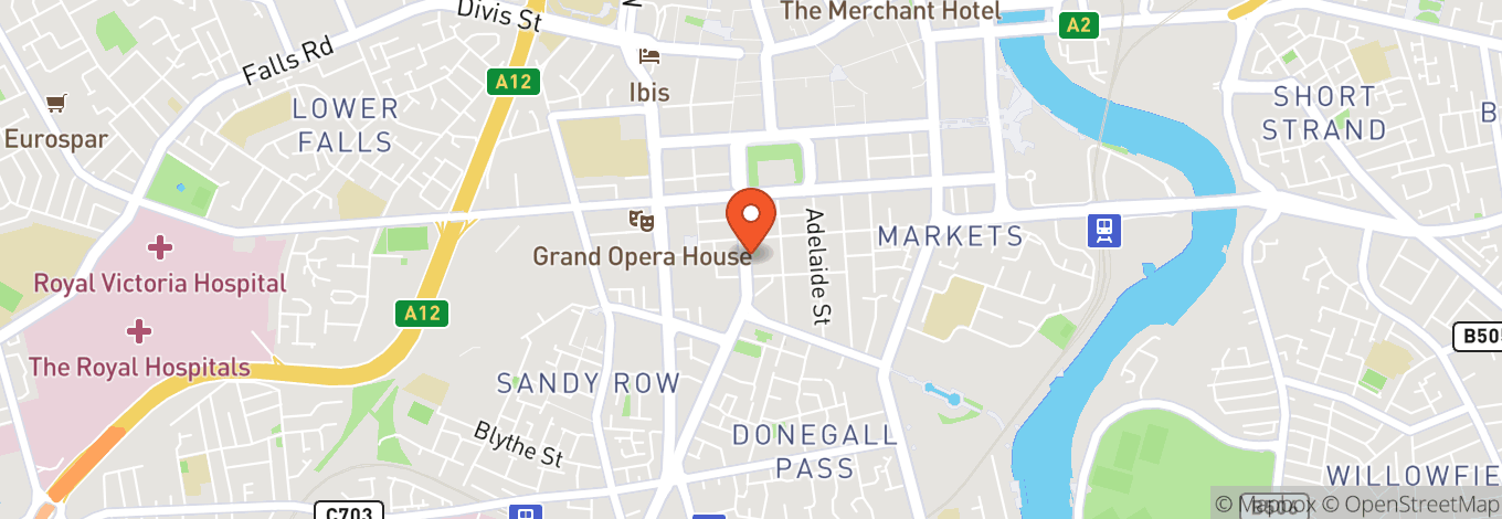 Map of Ulster Hall