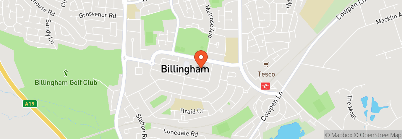 Map of Forum Theatre Billingham