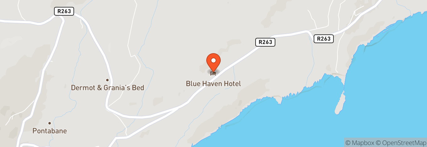 Map of The Blue Haven Hotel