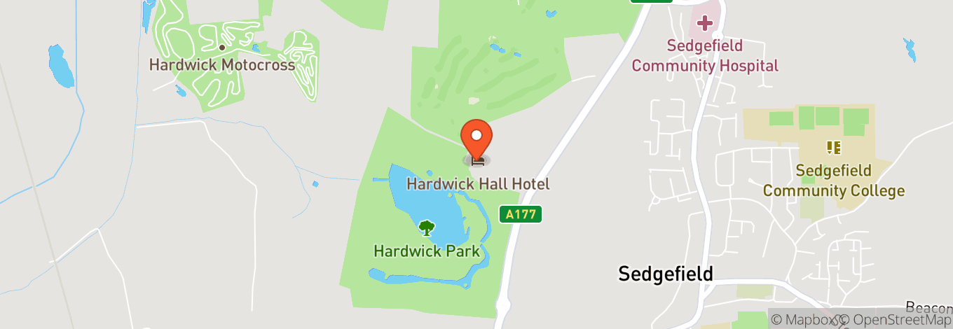 Map of Hardwick Hall
