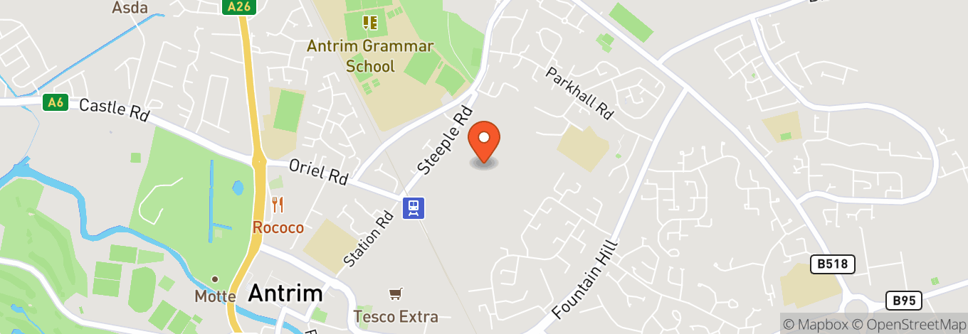 Map of Ballygally Castle Hotel