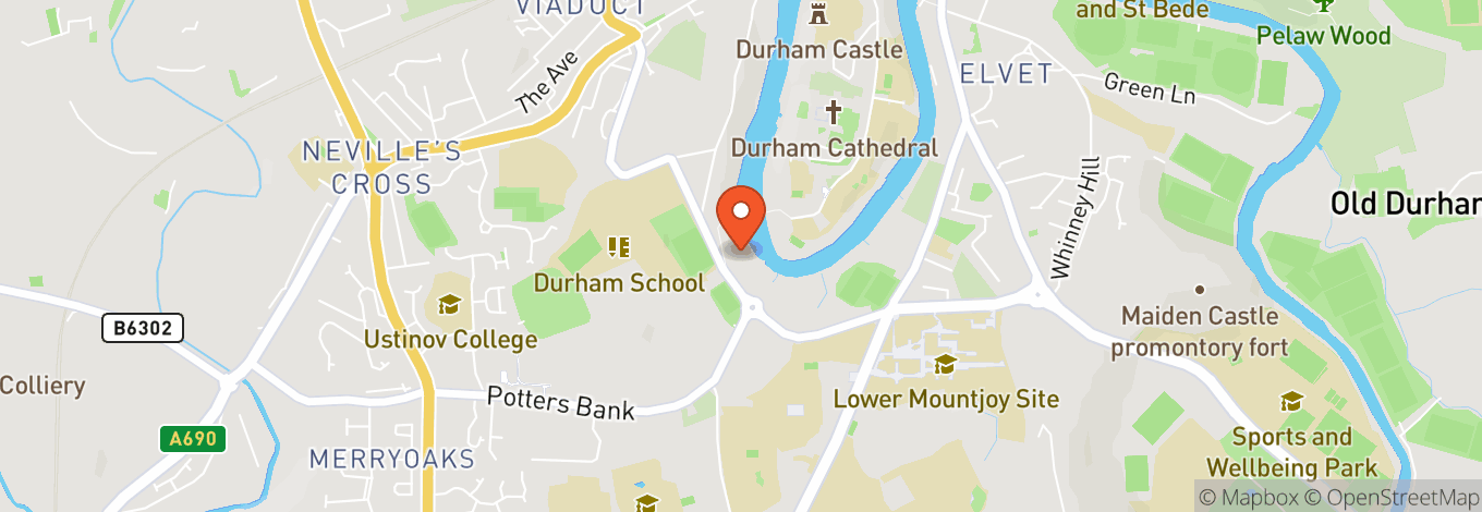 Map of Durham Cathedral