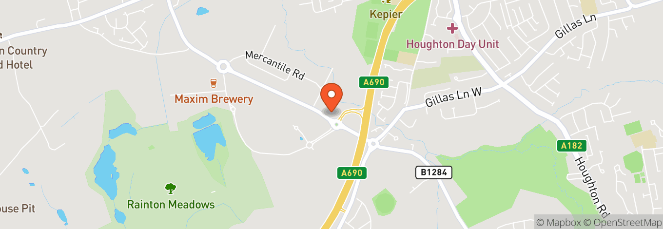 Map of Rainton Arena
