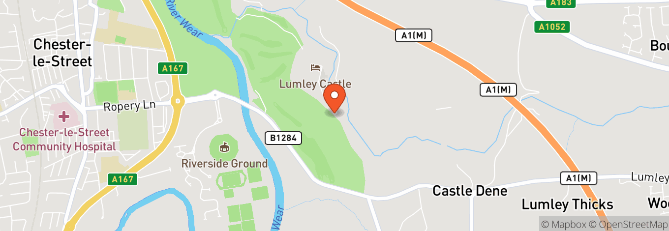 Map of Lumley Castle