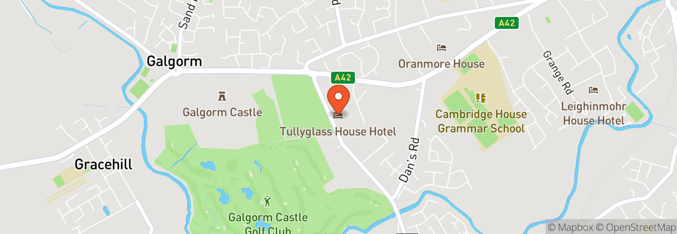 Map of Tullyglass Hotel And Residences