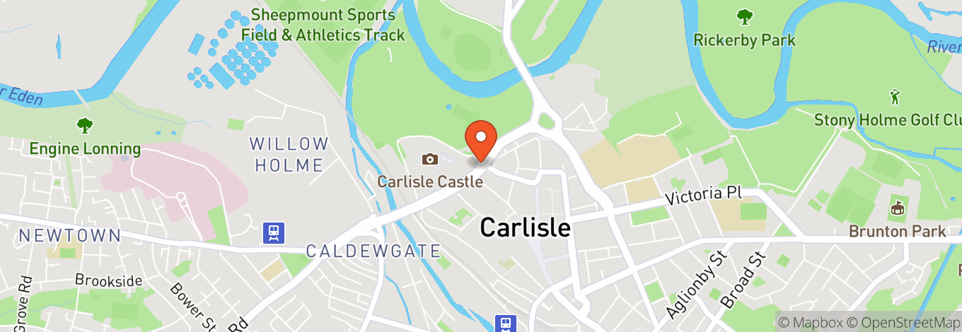 Map of Carlisle Castle