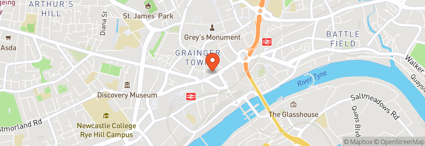 Map of Bohemia Newcastle