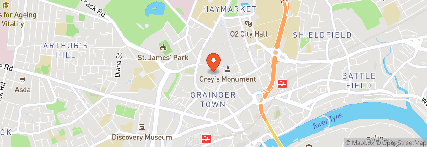 Map of Billy Bootleggers Newcastle