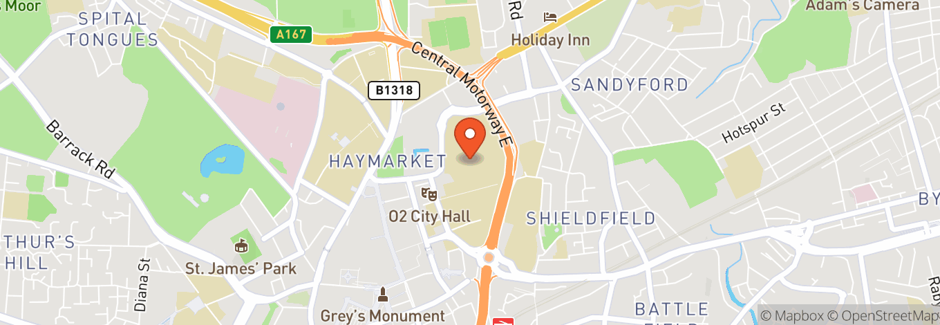 Map of Northumbria Students’ Union