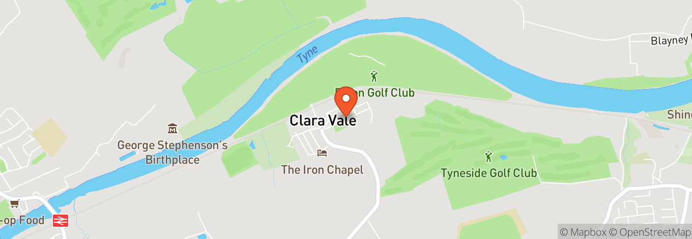 Map of Clara Vale Village Hall