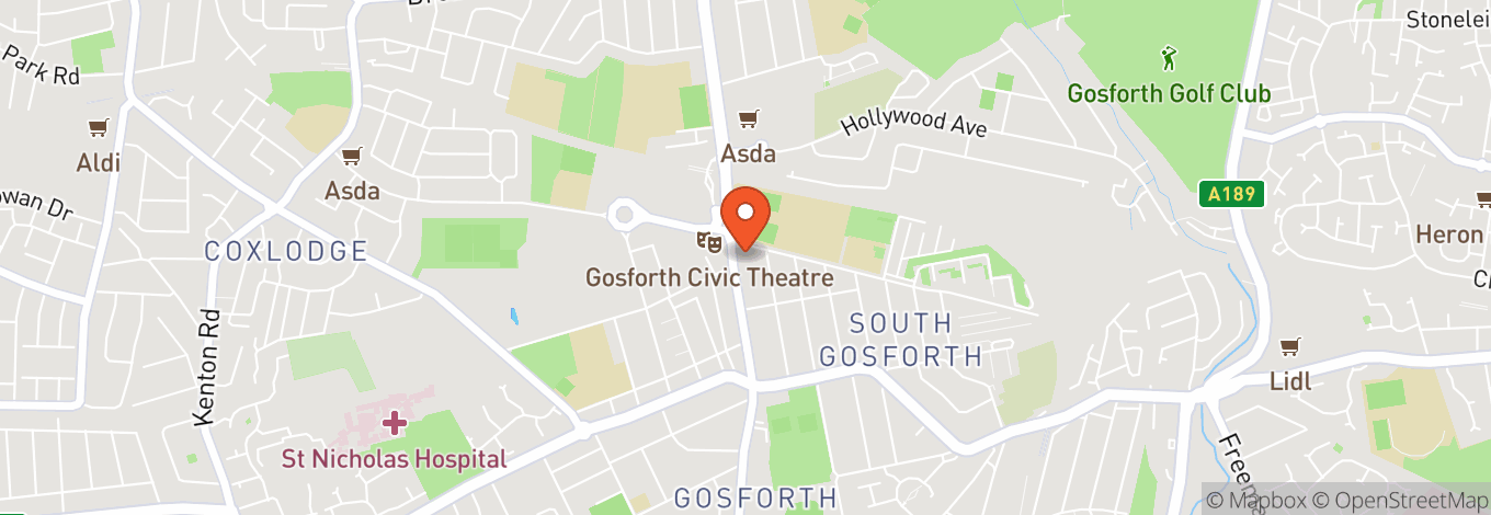 Map of Gosforth Civic Theatre