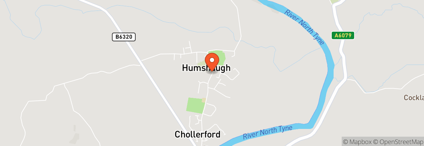 Map of Humshaugh Village Hall