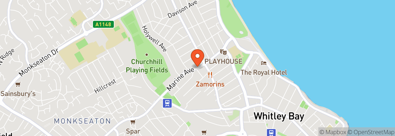 Map of Playhouse Whitley Bay