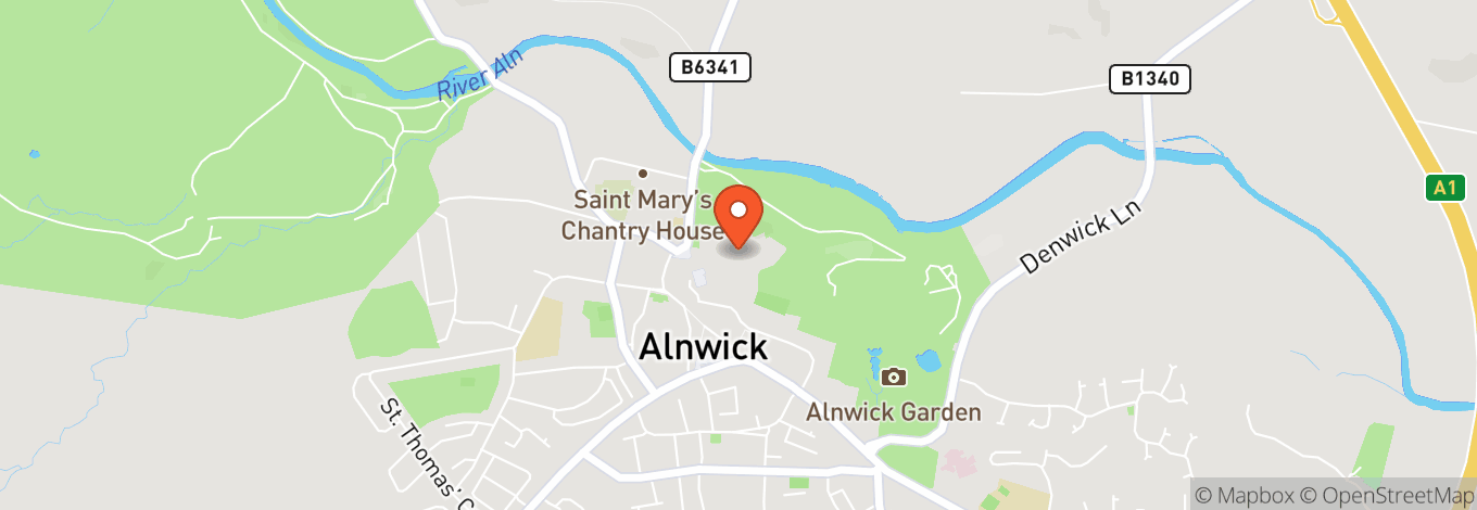 Map of Alnwick Castle