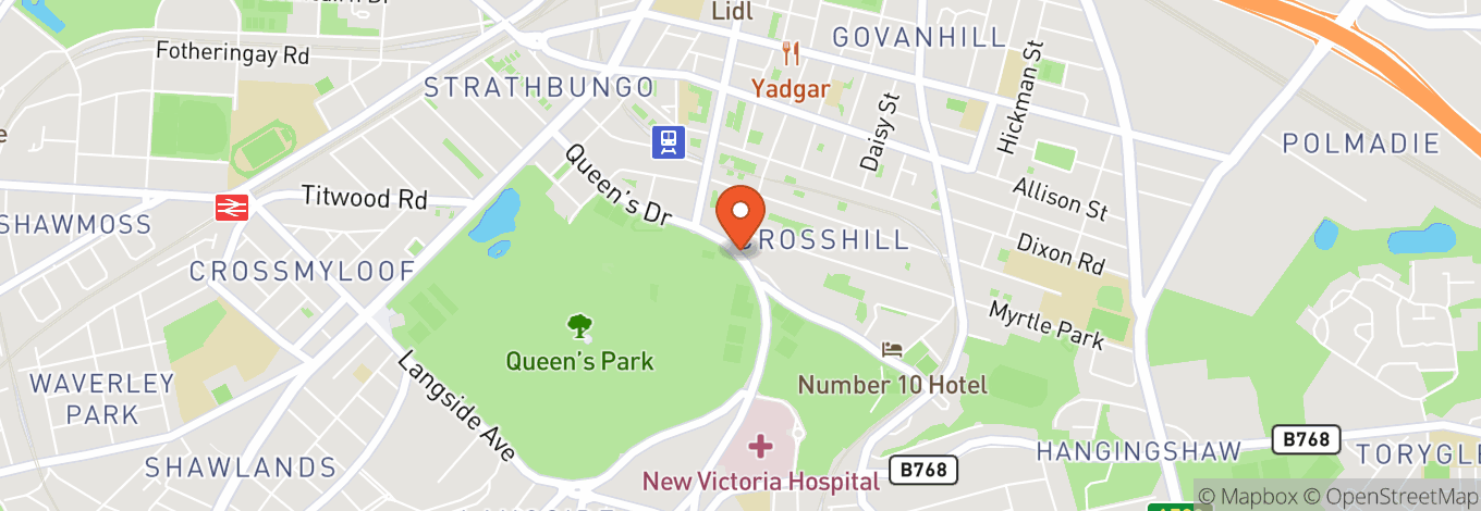 Map of Queen's Park Recreation Ground