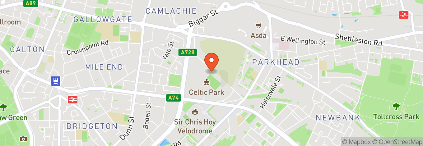 Map of Celtic Park