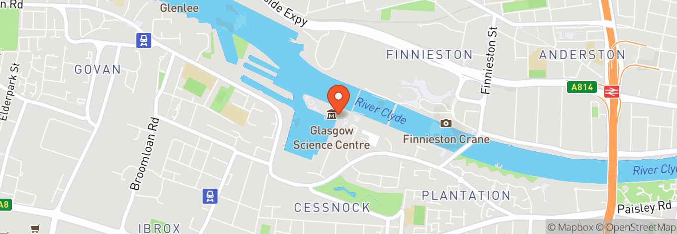 Map of The Planetarium at Glasgow Science Centre