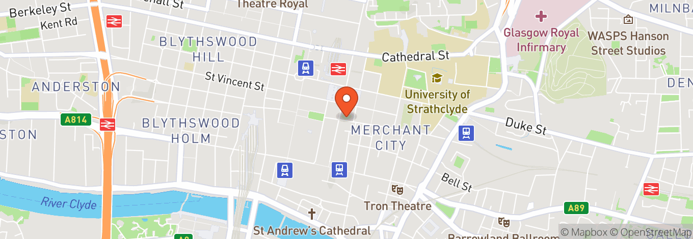 Map of Mercure Glasgow City Hotel
