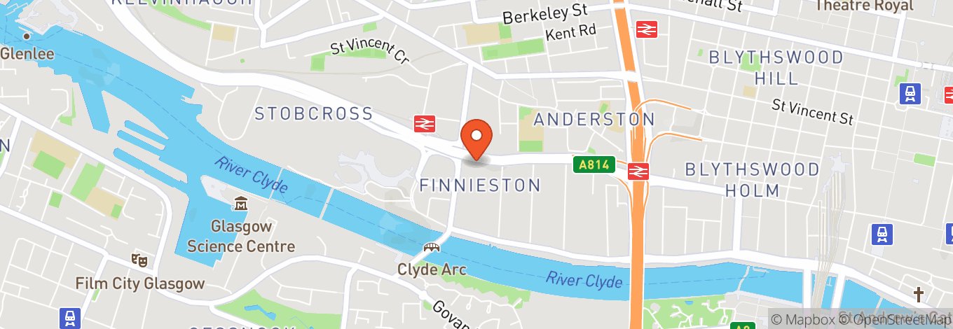 Map of Radisson RED Glasgow