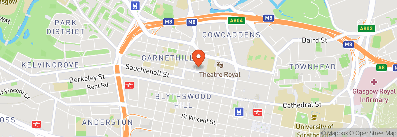 Map of Doubletree By Hilton Hotel Glasgow Central
