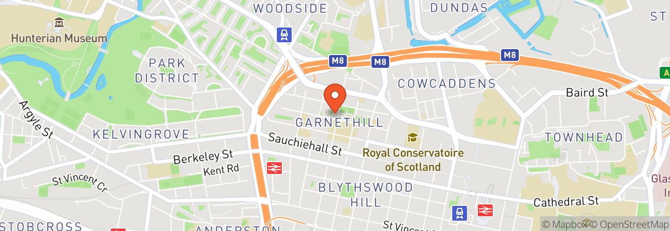 Map of Art School Glasgow