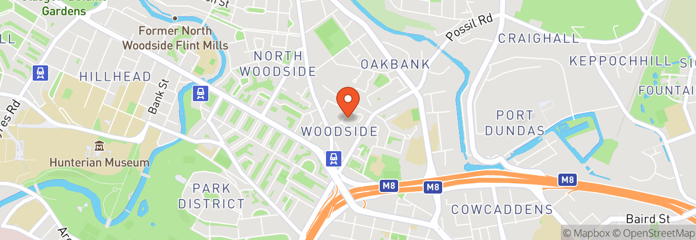 Map of Woodside Halls
