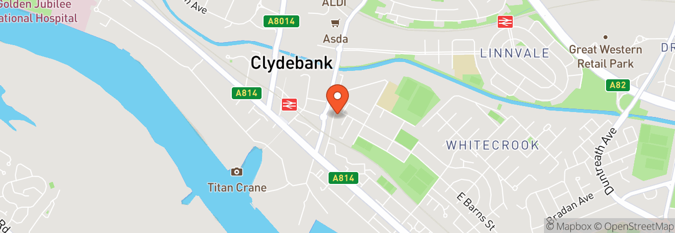 Map of Old Playdrome Site in Clydebank