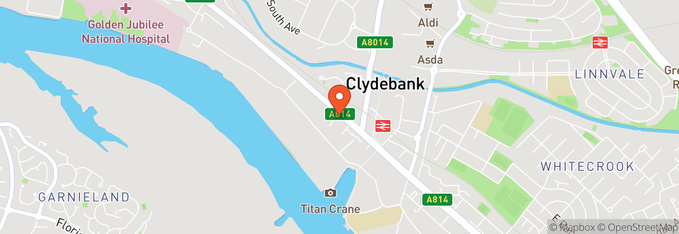 Map of Clydebank Town Hall