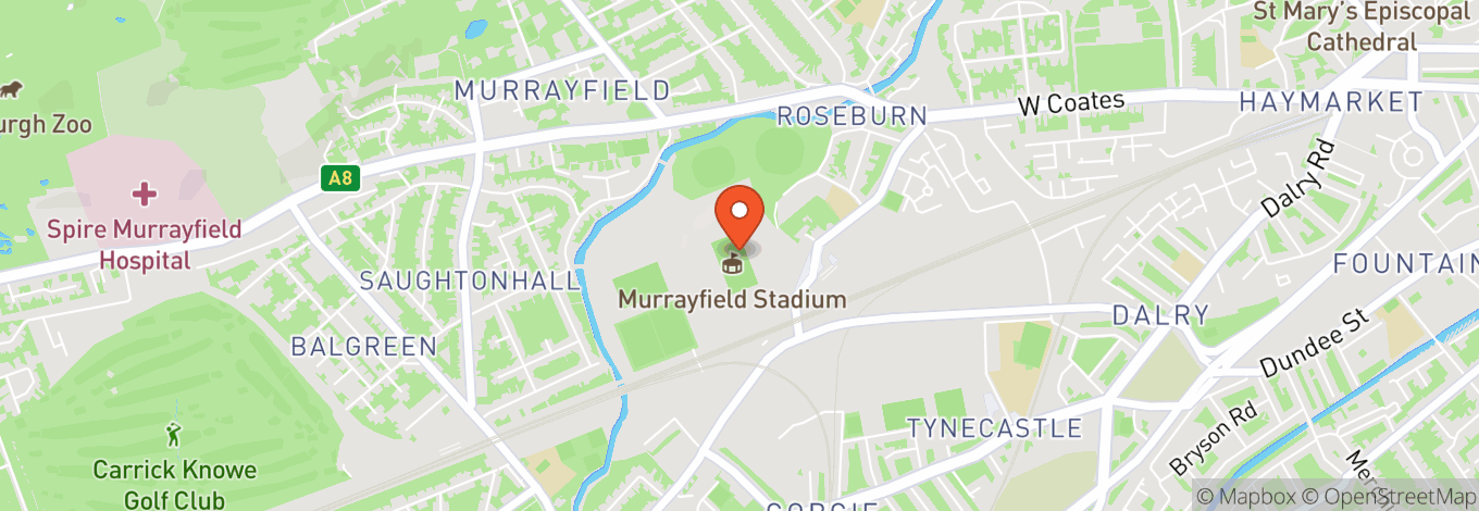 Map of Scottish Gas Murrayfield Stadium