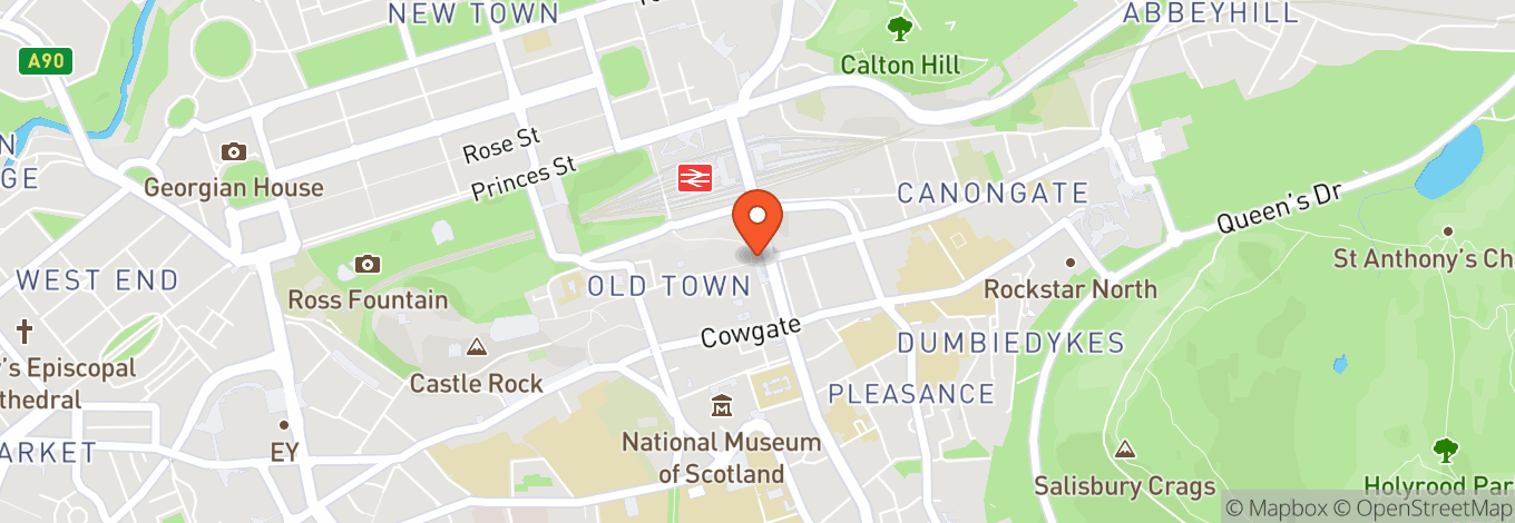 Map of Edinburgh Castle Esplanade