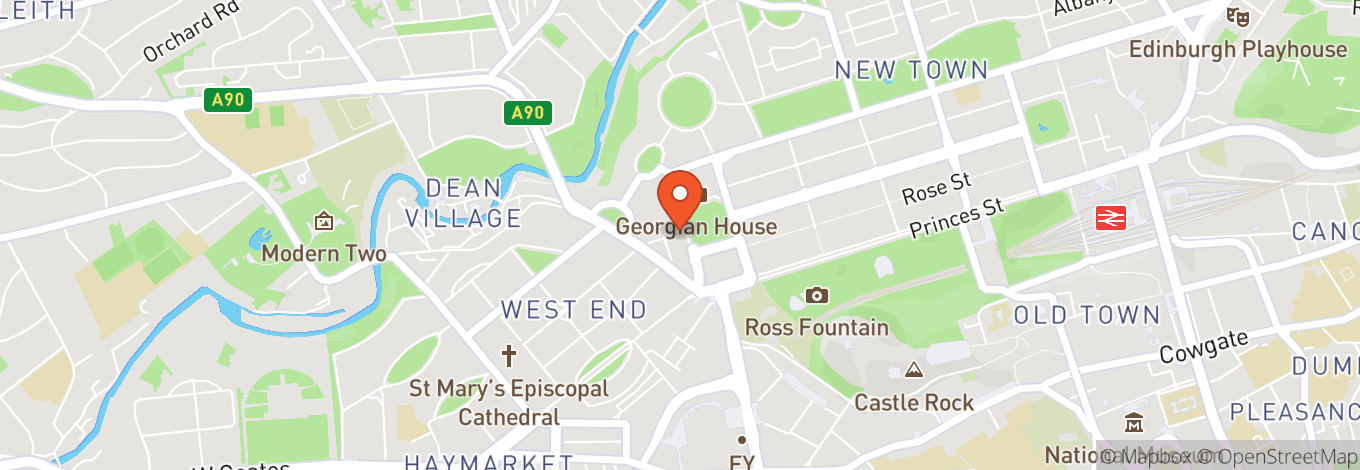 Map of West Register House