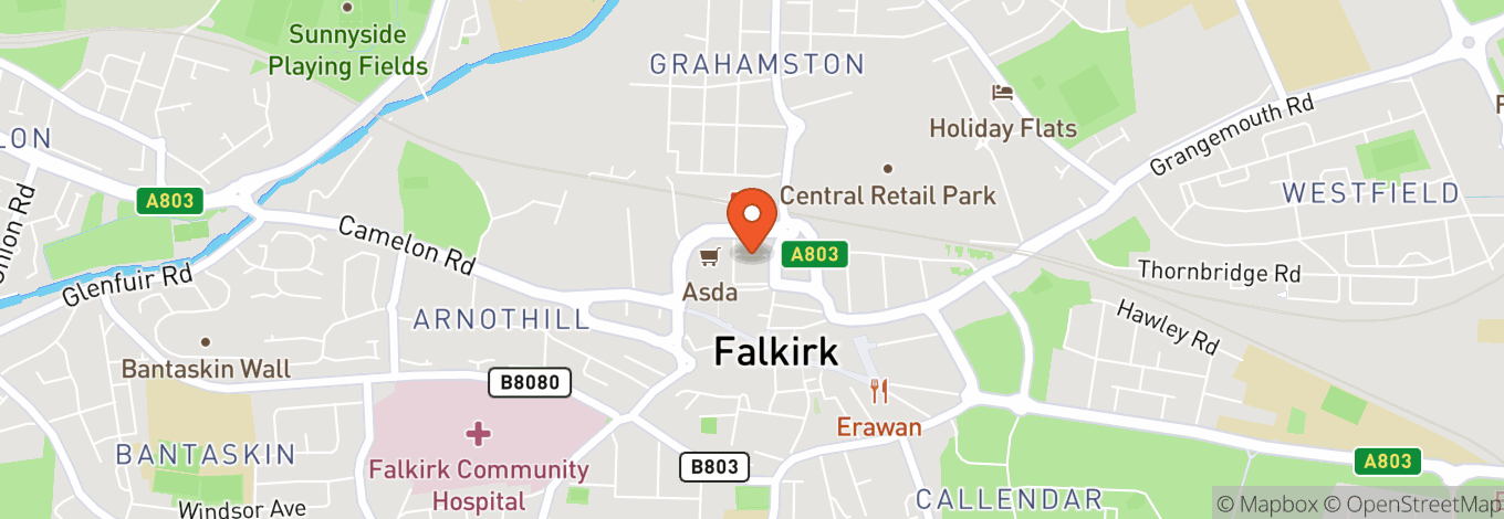 Map of Behind The Wall - Falkirk