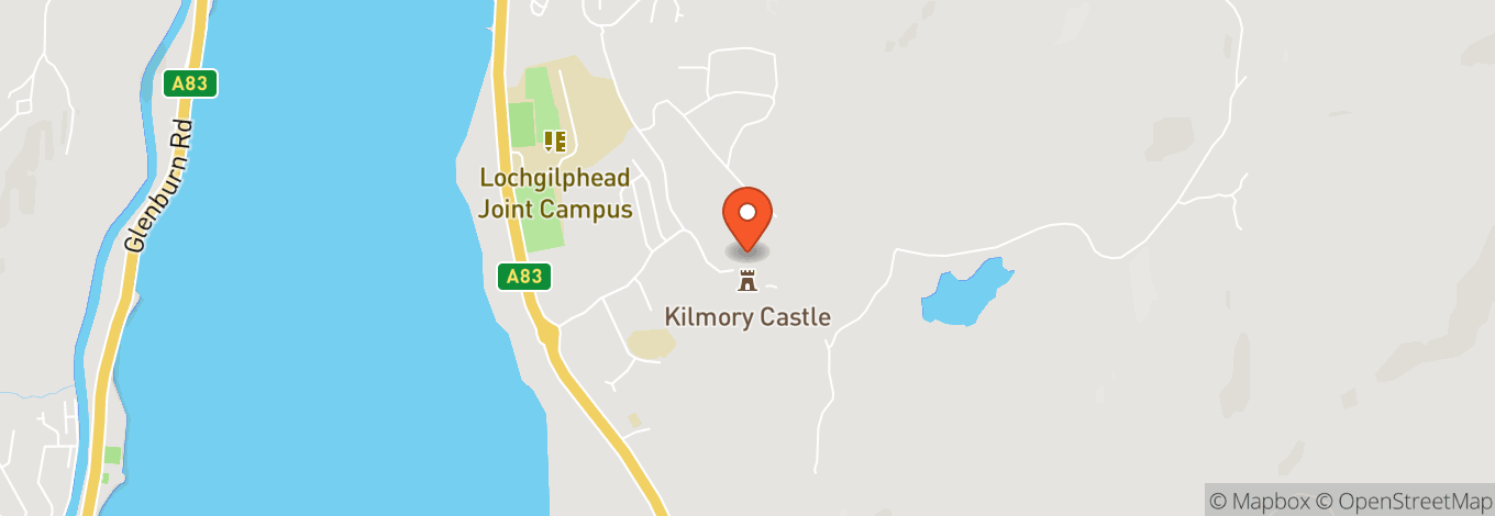 Map of Queens Hall Dunoon