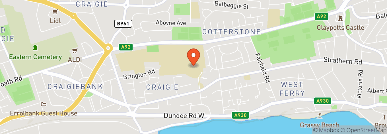 Map of Gardyne Theatre