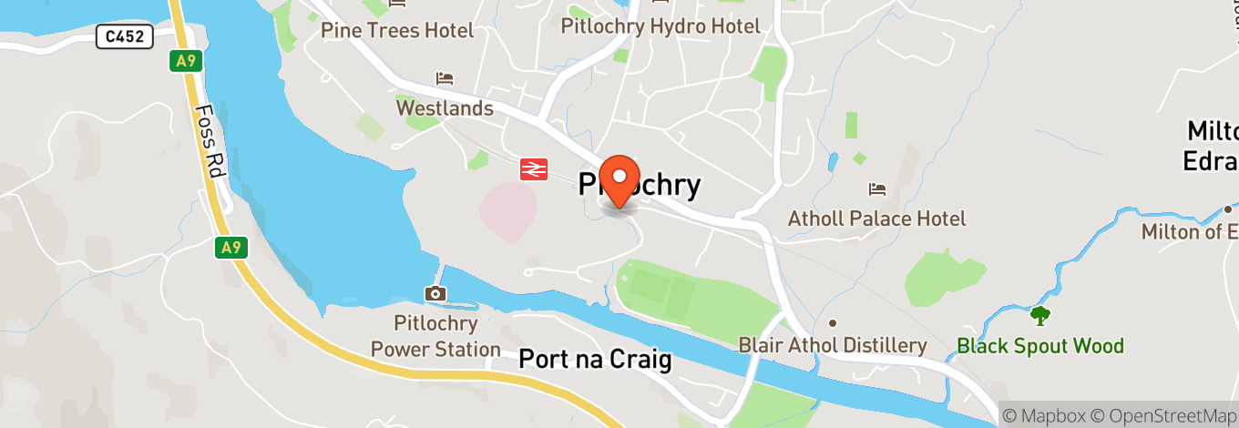 Map of Pitlochry Recreation Ground