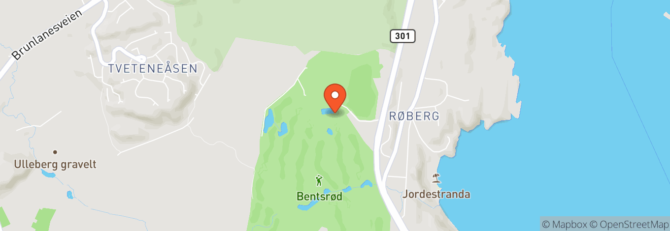 Map of Larvik Golf Arena