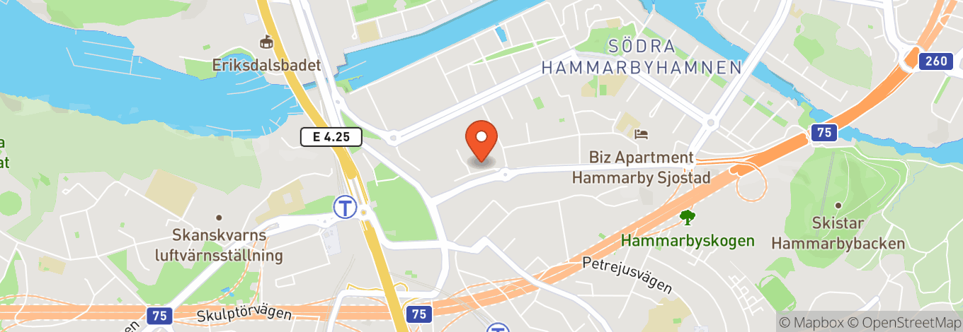 Map of Fryshuset Klubben