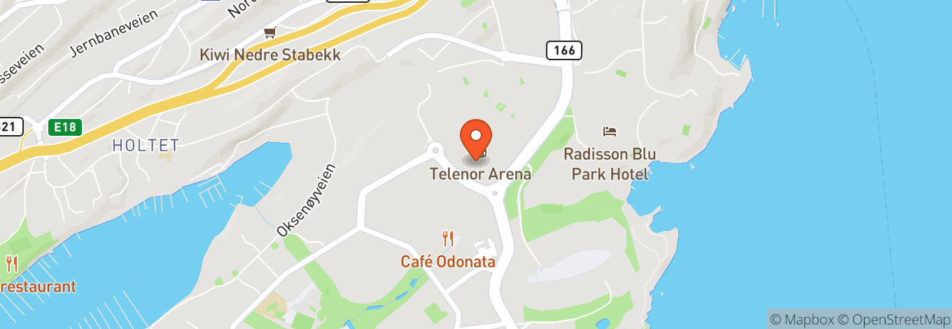 Map of Telenor Arena