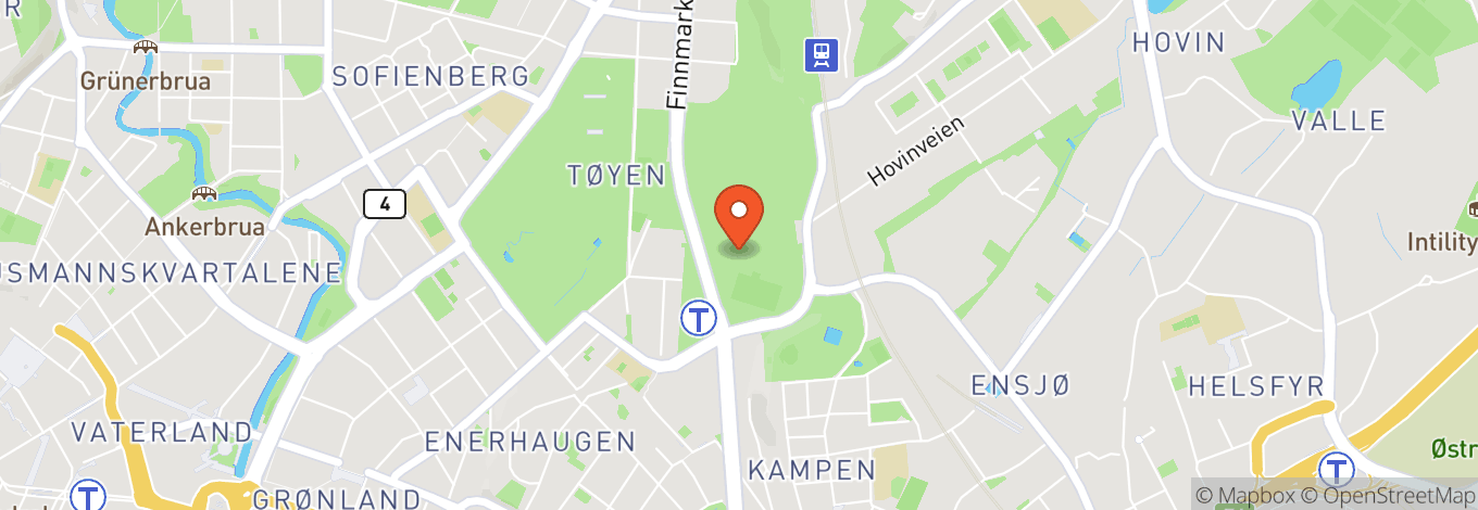 Map of Tøyenparken