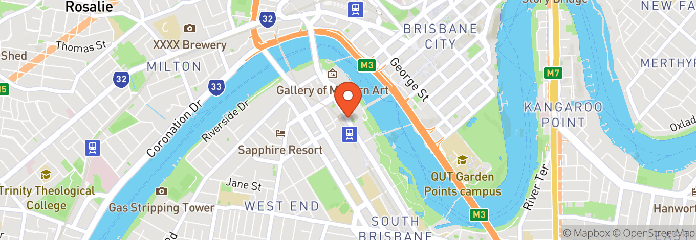 Map of Qpac - Queensland Performing Arts Centre