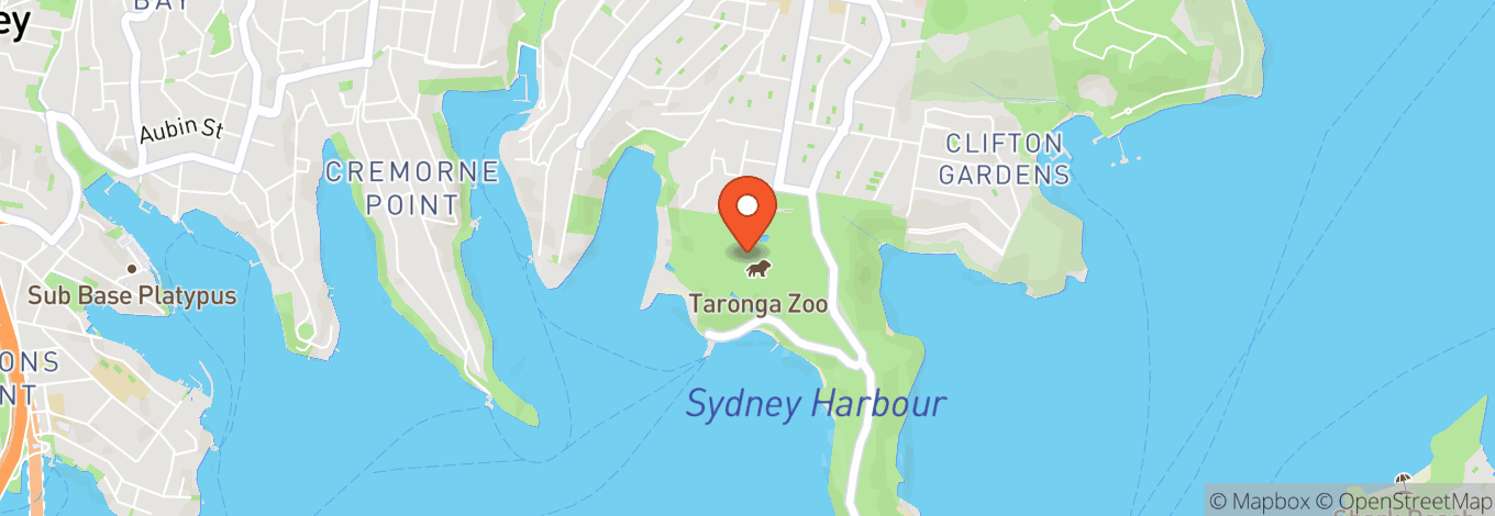 Map of Taronga Zoo
