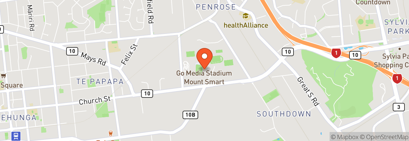 Map of Mt Smart Stadium