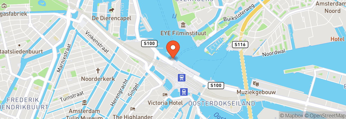 Map of Restaurant Supperclub Cruise
